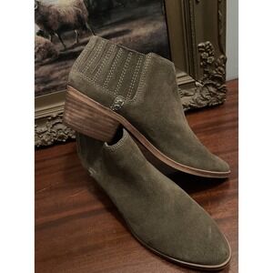 Dolce Vita Womens Tan Ankle Boots Bootie Shoes Size 9.5